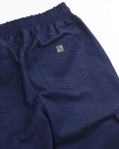 Calça Cargo Reta Stranger Azul Marinho