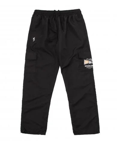 Calça Rip Stop Cargo Stranger Never Back Down (Preta)