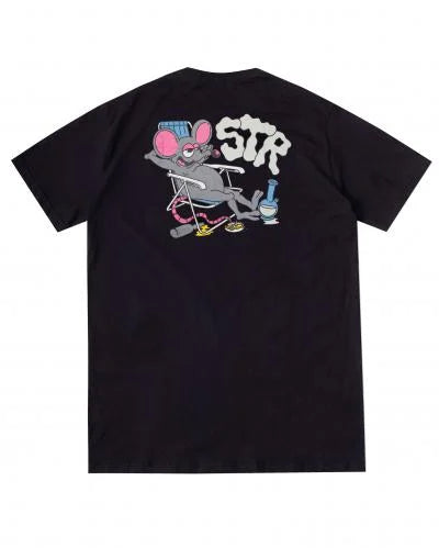 Camiseta Stranger Stoned Rat Bong (Preta)