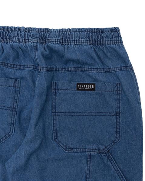 Calça Jeans Balão Reta Stranger (Azul Escuro)