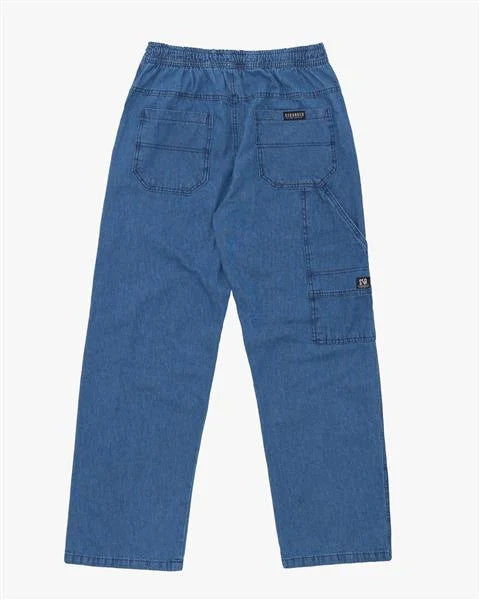 Calça Jeans Balão Reta Stranger (Azul Escuro)