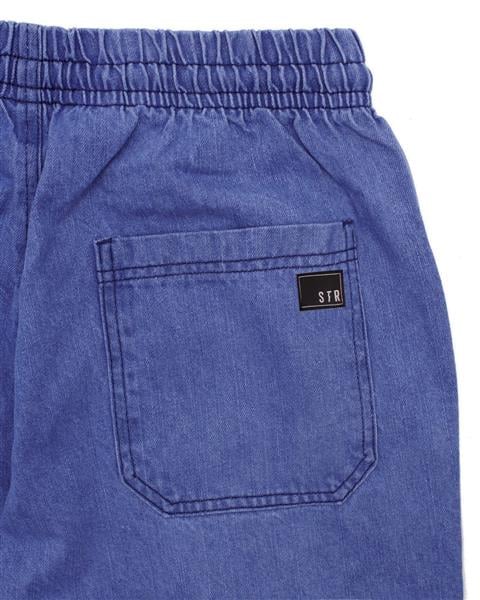 Calça Jeans Cargo Reta Stranger (Azul Escuro)