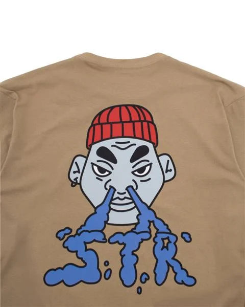 Camiseta Manga Longa Stranger Chinese Smoker (Caqui)