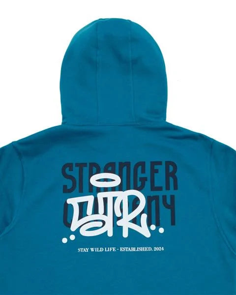 Moletom Stranger Stay Wild Life (Azul Metallic)