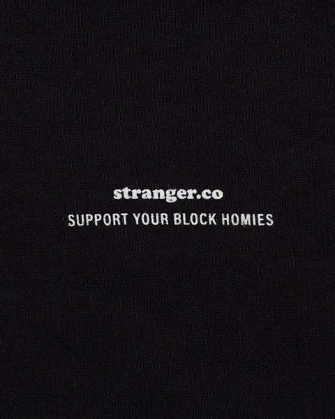 Moletom Stranger Support Your Block Homies (Preto)