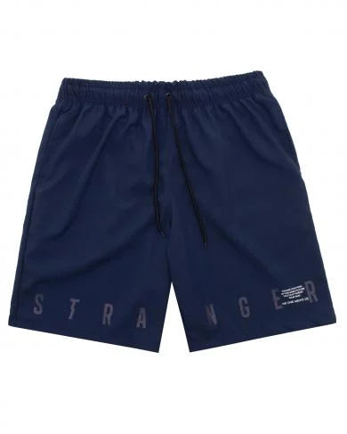 Shorts Stranger Tactel No One Above Us (Azul Marinho)